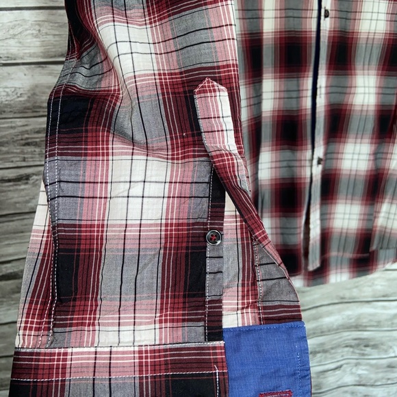 ZARA MEN Long Sleeve Checkered Shirt 100%Cotton XL - Picture 5 of 7